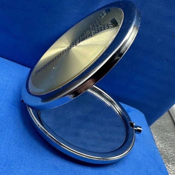 Eiffel Tower Compact Mirror 3"L x 3"W - Picture 2 of 5